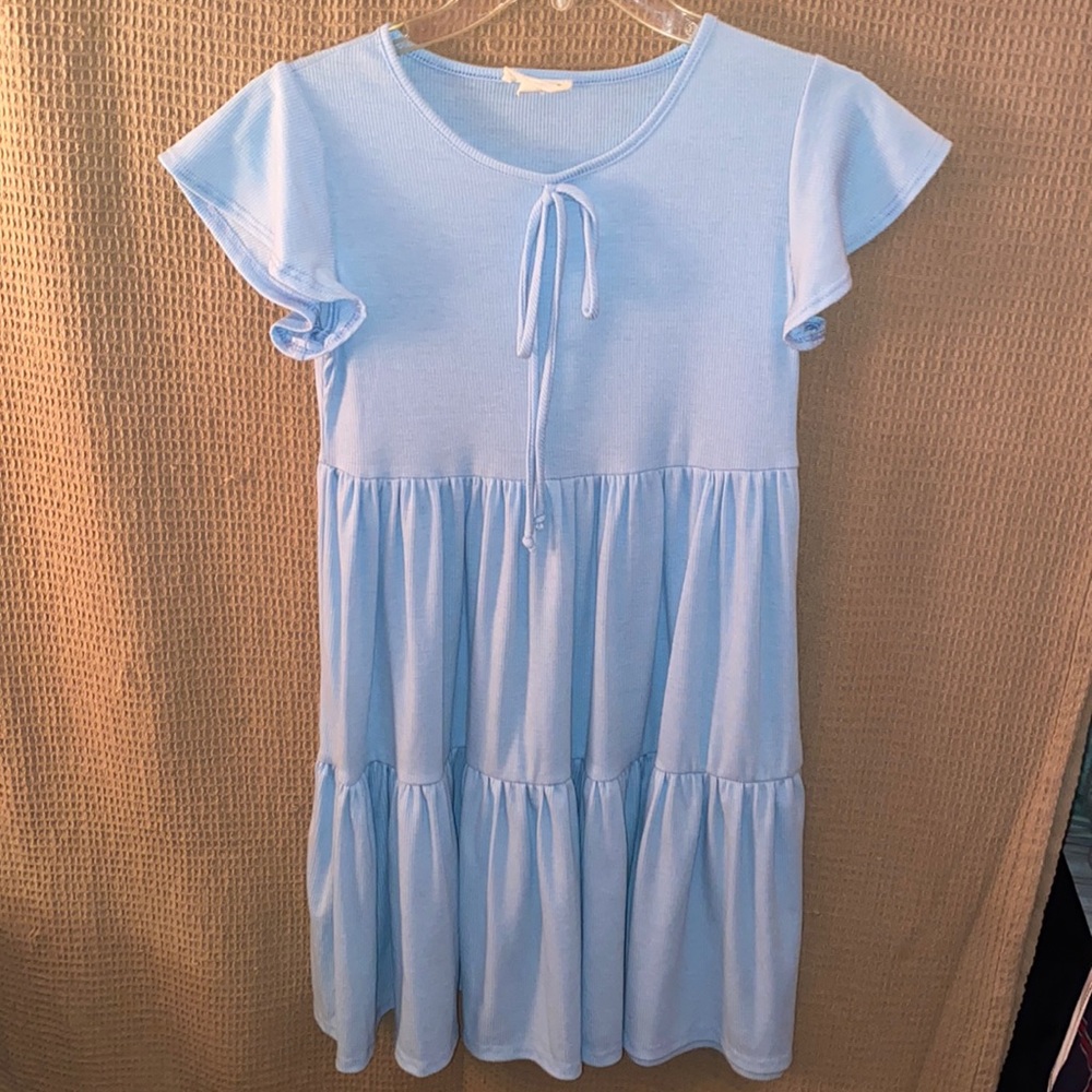 See You Monday Baby Blue Sundress